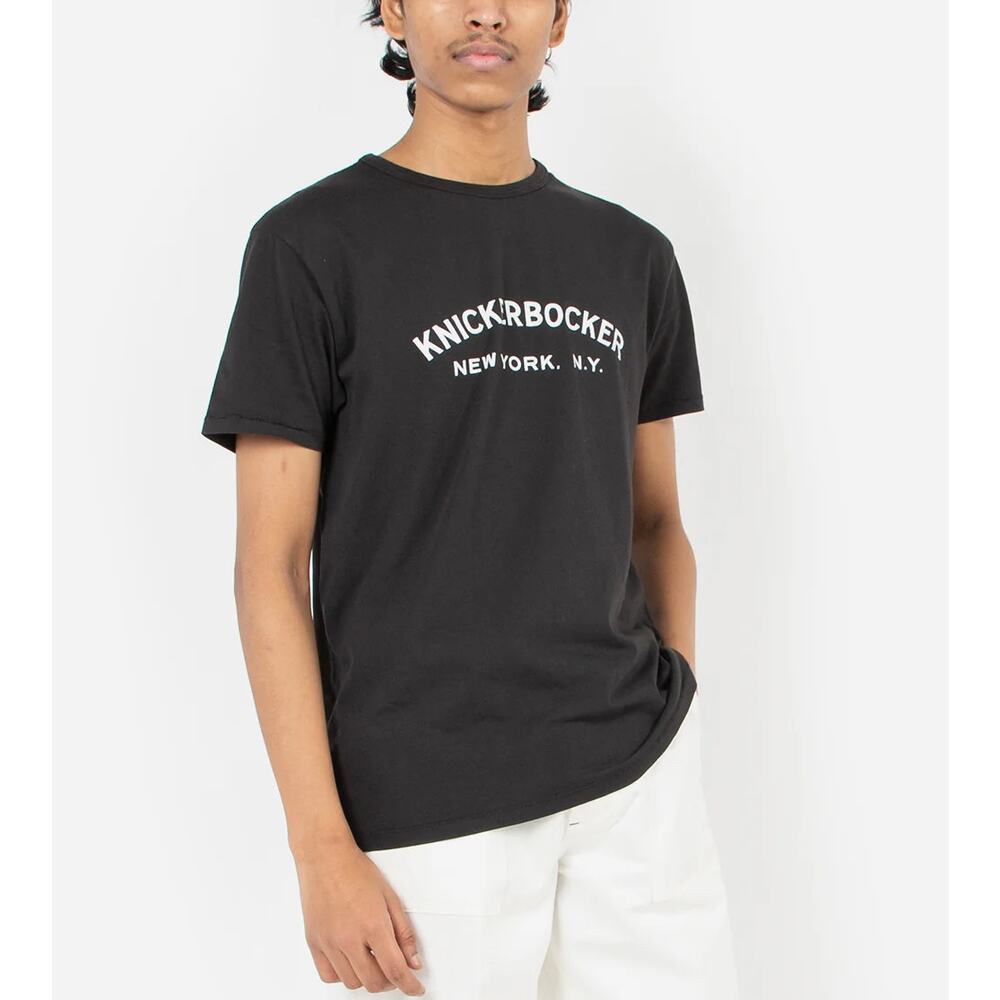 Knickerbocker New York Core Logo Coal T-Shirt S NEW Short Sleeve Cotton Tee NYC